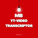 MB YouTube Video Transcriptor  screen for extension Chrome web store in OffiDocs Chromium