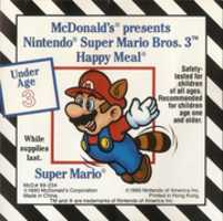 Free download McDonalds presents Nintendo Super Mario Bros. 3 Happy Meal Toy Disclaimer free photo or picture to be edited with GIMP online image editor