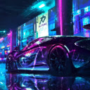 McLaren Cyberpunk Neon City Live Wallpaper  screen for extension Chrome web store in OffiDocs Chromium