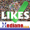MedianeSocial Facebook PAGE LIKES Selector  screen for extension Chrome web store in OffiDocs Chromium