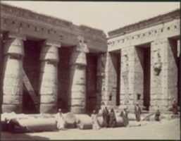 Free download Medinet Habou, 2me cour cote sudouest free photo or picture to be edited with GIMP online image editor