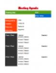 Download grátis de amostra de agenda de reunião DOC, XLS ou modelo PPT grátis para ser editado com o LibreOffice online ou OpenOffice Desktop online