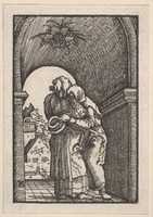Free download Meeting of Joachim and Anna at the Golden Gate, from The Fall and Salvation of Mankind Through the Life and Passion of Christ free photo or picture to be edited with GIMP online image editor