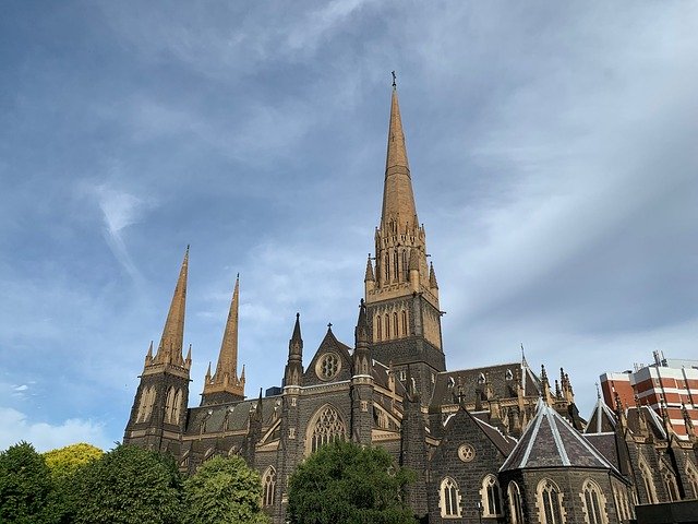 ดาวน์โหลดฟรี Melbourne Church Cathedral - ภาพถ่ายฟรีหรือรูปภาพที่จะแก้ไขด้วยโปรแกรมแก้ไขรูปภาพออนไลน์ GIMP