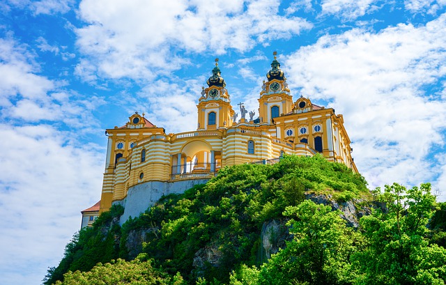 Free download melk abbey monastery hill building free picture to be edited with GIMP free online image editor