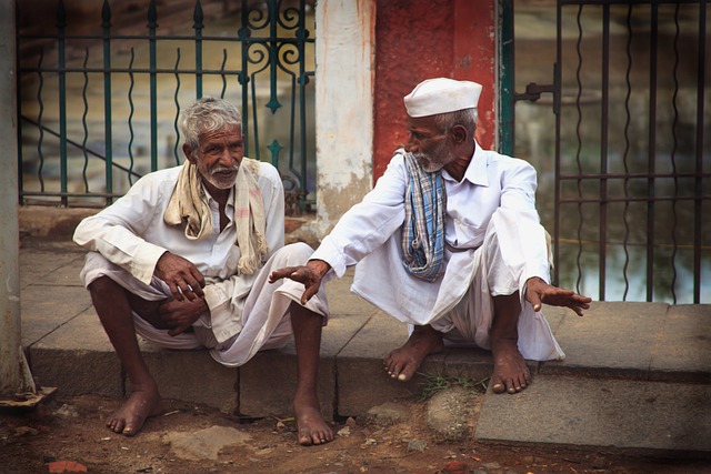 Free download men elderly street indian talking free picture to be edited with GIMP free online image editor