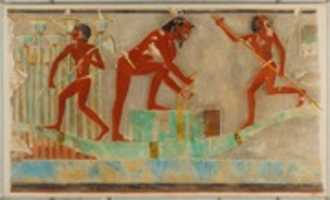 Free download Men Gathering Papyrus, Tomb of Puyemre free photo or picture to be edited with GIMP online image editor
