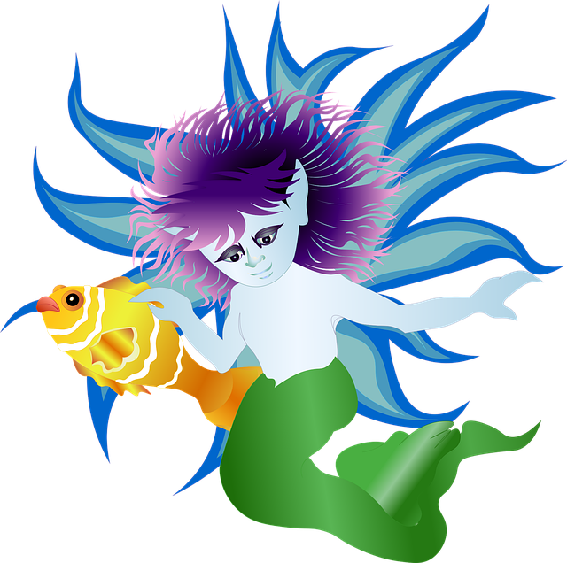 Free download Mermaid Fantasy Undersea - Free vector graphic on Pixabay free illustration to be edited with GIMP free online image editor
