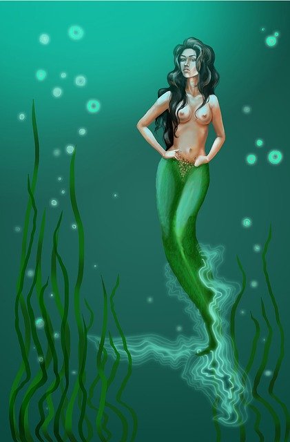 Free download Mermaid Figure Story -  free illustration to be edited with GIMP free online image editor