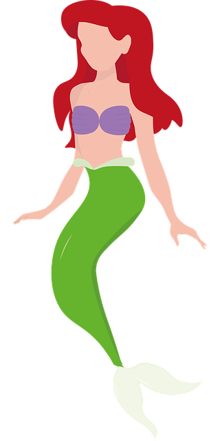 Gratis downloaden Zeemeermin Zee Ariel - Gratis vectorafbeelding op Pixabay gratis illustratie om te bewerken met GIMP gratis online afbeeldingseditor