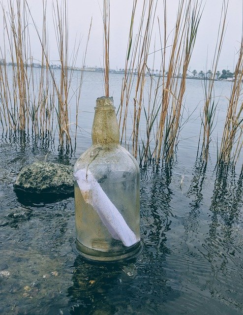 تنزيل مجاني Message In A Bottle Ocean Bay - صورة مجانية أو صورة مجانية ليتم تحريرها باستخدام محرر الصور عبر الإنترنت GIMP
