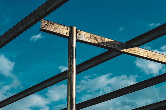 Free download metal iron roof building sky blue free picture to be edited with GIMP free online image editor