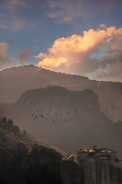 Free download Meteora Greece Monastery -  free photo or picture to be edited with GIMP online image editor
