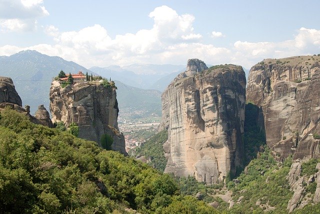 Free download Meteors Greece Monastery -  free photo or picture to be edited with GIMP online image editor