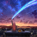 Meteor Shower Night Over the City  screen for extension Chrome web store in OffiDocs Chromium