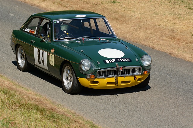 Free download mg british racing green race car free picture to be edited with GIMP free online image editor