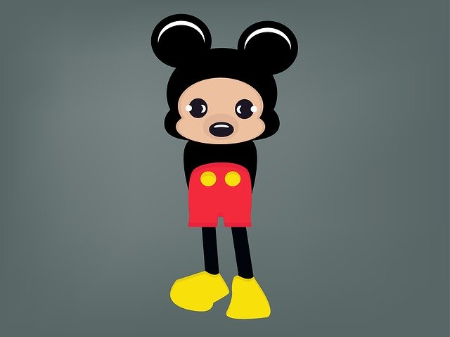 Gratis download Mickey Mouse Cartoon Disney gratis illustratie om te bewerken met GIMP online afbeeldingseditor