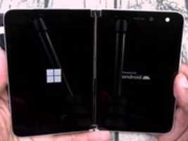Free download Microsoft Surface Duo Powered by Android Boot Animation free photo or picture to be edited with GIMP online image editor