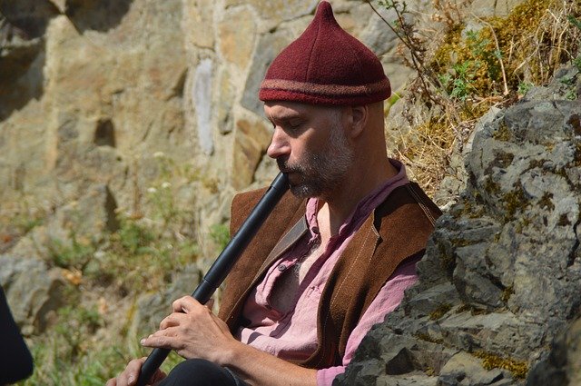 Free download Middle Ages Flute Jester free photo template to be edited with GIMP online image editor