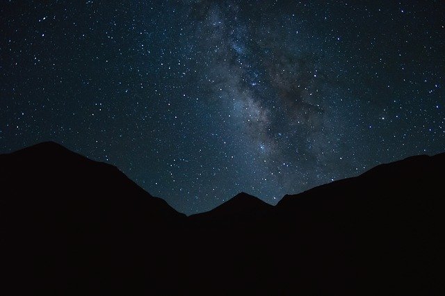Free download Milky Way Mountains -  free photo or picture to be edited with GIMP online image editor