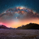 Milky Way Over the Snowy Peaks  screen for extension Chrome web store in OffiDocs Chromium