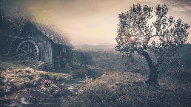 Muat turun percuma Mill Gorgeous Landscape - foto atau gambar percuma untuk diedit dengan editor imej dalam talian GIMP