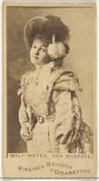 Free download Mily-Meyer, Des Bouffes, from the Actors and Actresses series (N45, Type 1) for Virginia Brights Cigarettes free photo or picture to be edited with GIMP online image editor