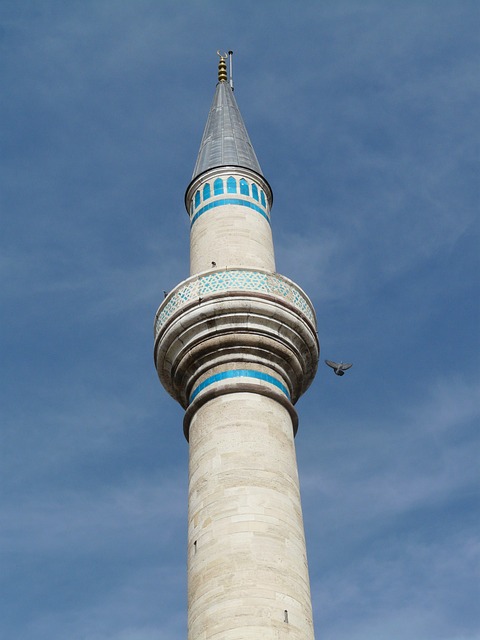 Free download minaret tower dove mosque konya free picture to be edited with GIMP free online image editor