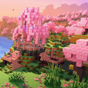 Minecraft Cherry Blossom Live Wallpaper  screen for extension Chrome web store in OffiDocs Chromium
