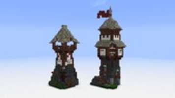 Free picture Minecraft Medieval Guard Towers - Screenshot to be edited by GIMP online free image editor by OffiDocs
