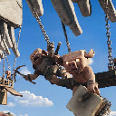 Minecraft Movie Hoglins Riding Ghasts Live Wallpaper  screen for extension Chrome web store in OffiDocs Chromium