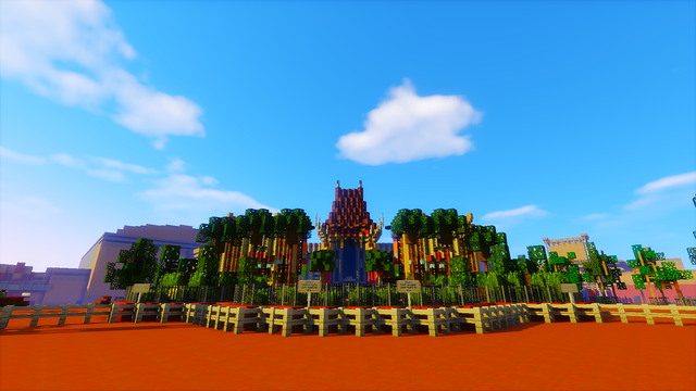 Free download Minecraft Palace Network Hollywood -  free illustration to be edited with GIMP free online image editor