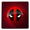 Minimal Deadpool Red lazerThemes  screen for extension Chrome web store in OffiDocs Chromium