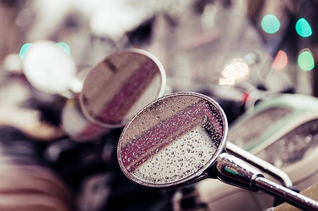 Free download mirror motorcycle droplets scooter free picture to be edited with GIMP free online image editor