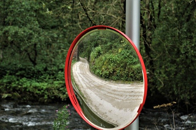 Free download Mirror Safety Road -  free photo or picture to be edited with GIMP online image editor