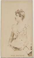Free download Miss Browne, from the Actors and Actresses series (N45, Type 8) for Virginia Brights Cigarettes free photo or picture to be edited with GIMP online image editor