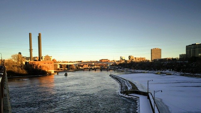Free download Mississippi River Minneapolis -  free photo or picture to be edited with GIMP online image editor