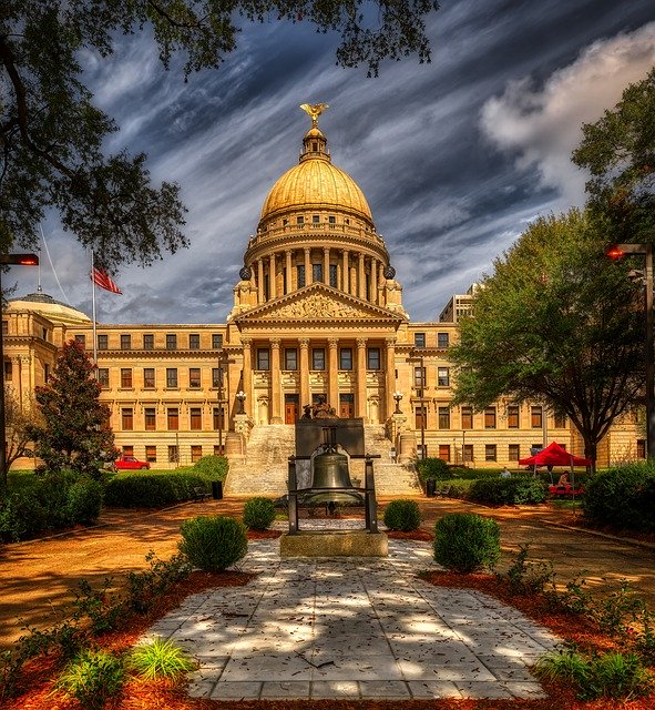 Download gratuito di Mississippi State Capitol America: foto o immagine gratuita da modificare con l'editor di immagini online GIMP