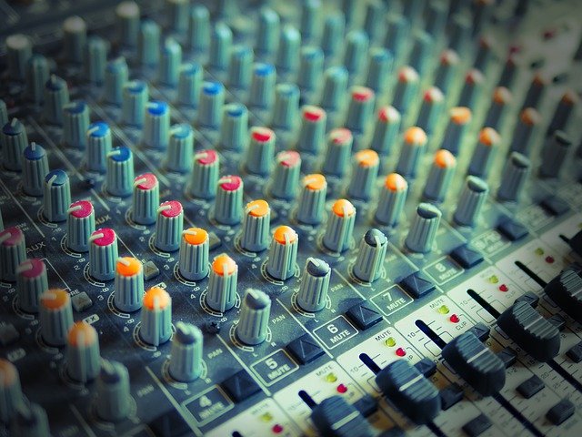 Free download Mixer Console Music Radio -  free photo or picture to be edited with GIMP online image editor
