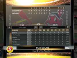 Free download MLB 2K11 Indians Franchise (Season 2) - STL@CLE WORLD SERIES GAME 1 RESULTS free photo or picture to be edited with GIMP online image editor
