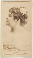 Free download Mlle. Albert, Paris, from the Actors and Actresses series (N45, Type 1) for Virginia Brights Cigarettes free photo or picture to be edited with GIMP online image editor