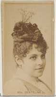 Free download Mlle. Denteline, from the Actors and Actresses series (N45, Type 8) for Virginia Brights Cigarettes free photo or picture to be edited with GIMP online image editor