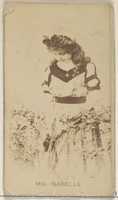 Free download Mlle. Isabelle, from the Actors and Actresses series (N45, Type 8) for Virginia Brights Cigarettes free photo or picture to be edited with GIMP online image editor