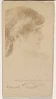 Free download Mlle Oqueralli, from the Actors and Actresses series (N45, Type 1) for Virginia Brights Cigarettes free photo or picture to be edited with GIMP online image editor