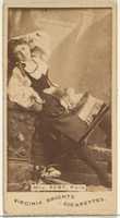 Free download Mlle. Reny, Paris, from the Actors and Actresses series (N45, Type 1) for Virginia Brights Cigarettes free photo or picture to be edited with GIMP online image editor