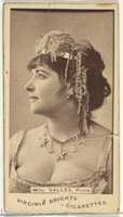 Free download Mlle. Salles, Paris, from the Actors and Actresses series (N45, Type 1) for Virginia Brights Cigarettes free photo or picture to be edited with GIMP online image editor