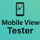 Mobile View Tester  screen for extension Chrome web store in OffiDocs Chromium