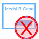 Modals B. Gone  screen for extension Chrome web store in OffiDocs Chromium
