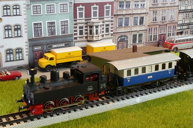 دانلود رایگان Model Train Railway Toys - عکس یا تصویر رایگان رایگان قابل ویرایش با ویرایشگر تصویر آنلاین GIMP