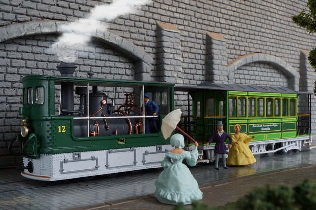 Free download model train track h0 diorama free picture to be edited with GIMP free online image editor